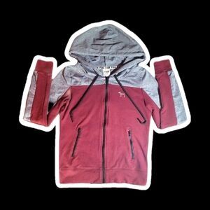 victoria secret love pink xs maroon puppy bling hoodie